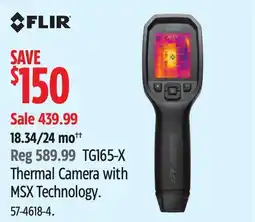 Canadian Tire FLIR TG165-X Thermal Camera with MSX Technology offer