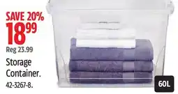 Canadian Tire TYPE A Storage Container offer