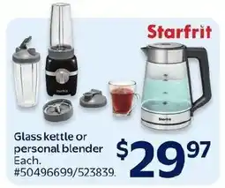 Walmart Starfrit glass kettle or personal blender offer