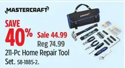 Canadian Tire MASTERCRAFT 211-Pc Home Repair Tool Set offer