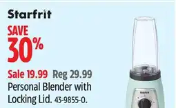 Canadian Tire Personal Blender with Locking Lid offer