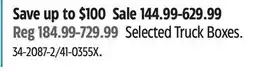 Canadian Tire Larin Selected Truck Boxes offer