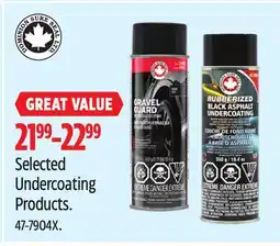 Canadian Tire Selected Undercoating Products offer