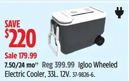 Canadian Tire Igloo Wheeled Electric Cooler offer