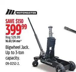 Canadian Tire MotoMaster Bigwheel Jack offer