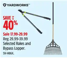 Canadian Tire Yardworks Selected Rakes and Bypass Lopper offer