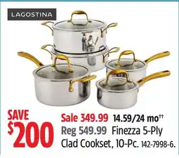 Canadian Tire Lagostina Finezza 5-Ply Clad Cookset offer