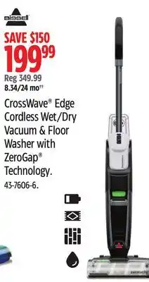Canadian Tire CrossWave Edge Cordless Wet/Dry Vacuum & Floor Washer with ZeroGap Technology offer