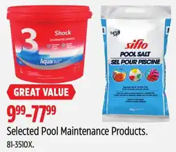 Canadian Tire AQUARIUS Selected Pool Maintenance Products offer
