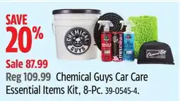 Canadian Tire Chemical Guys Car Care Essential Items Kit offer