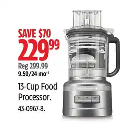 Canadian Tire KitchenAid 13-Cup Food Processor offer
