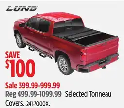 Canadian Tire LUND Selected Tonneau Covers offer