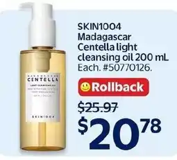 Walmart Skin1004 Madagascar Centella light cleansing oil offer