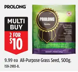 Canadian Tire Prolong All-Purpose Grass Seed offer