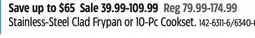 Canadian Tire VIDA BY PADERNO Stainless-Steel Clad Frypan or 10-Pc Cookset offer
