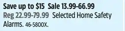 Canadian Tire Selected Garrison Home Safety Alarms offer