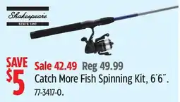 Canadian Tire Shakespeare Catch More Fish Spinning Kit offer