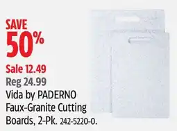 Canadian Tire VIDA BY PADERNO Faux-Granite Cutting Boards, 2-Pk offer