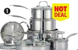 Canadian Tire Vida by PADERNO 12-Pc Elite Series 3-Ply Stainless-Steel Cookset offer