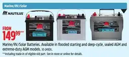 Canadian Tire Marine/RV/Solar Batteries offer