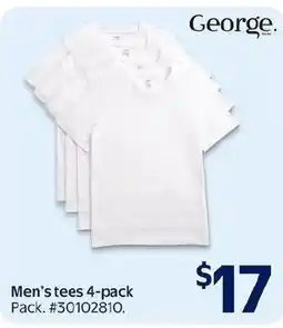 Walmart George men's tees offer