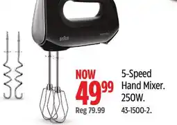 Canadian Tire Braun 5-Speed Hand Mixer offer