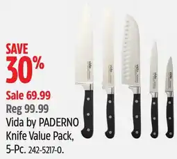 Canadian Tire Vida by PADERNO Knife Value Pack, 5-Pc offer