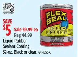 Canadian Tire Flex Seal Liquid Rubber Sealant Coating offer