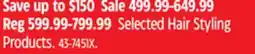 Canadian Tire Dyson Selected Hair Styling Products offer
