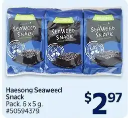 Walmart Haesong Seaweed Snack offer