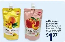 Walmart Allfit Konjac jelly pouch offer