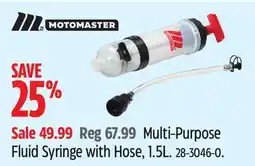 Canadian Tire MOTOMASTER Multi-Purpose Fluid Syringe with Hose offer