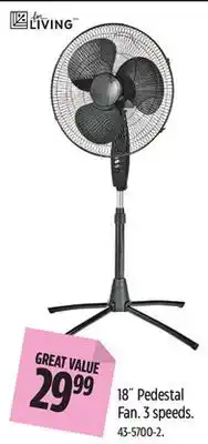 Canadian Tire 18 Pedestal Fan offer