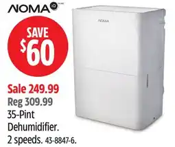 Canadian Tire NOMA 35-Pint Dehumidifier offer