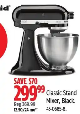 Canadian Tire Kitchenaid Classic Stand Mixer, Black offer