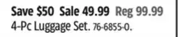 Canadian Tire 4-Pc Luggage Set offer