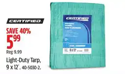 Canadian Tire Certified Light-Duty Tarp offer