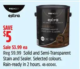 Canadian Tire Premier Solid and Semi-Transparent Stain and Sealer offer