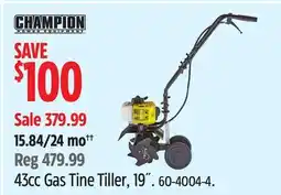 Canadian Tire 43cc Gas Tine Tiller offer