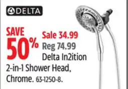 Canadian Tire Delta In2ition 2-in-1 Shower Head offer
