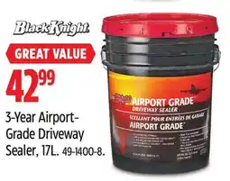 Canadian Tire Black Knight 3-Year Airport-Grade Driveway Sealer offer