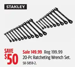 Canadian Tire STANLEY 20-Pc Ratcheting Wrench Set offer