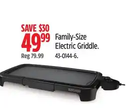 Canadian Tire Family-Size Electric Griddle offer