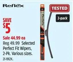 Canadian Tire Reflex Selected Perfect Fit Wipers offer