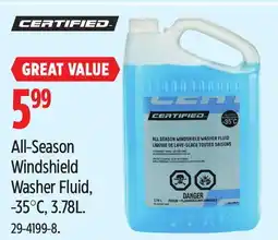 Canadian Tire Certified All-Season Windshield Washer Fluid offer