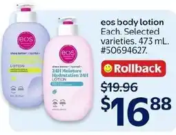 Walmart eos body lotion offer