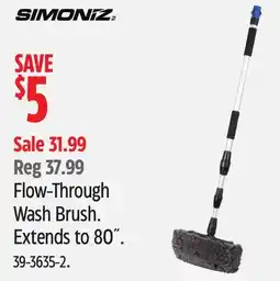 Canadian Tire Simoniz Flow-Through Wash Brush offer