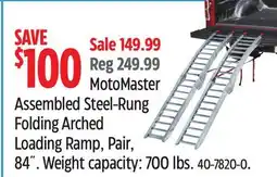 Canadian Tire MotoMaster Assembled Steel-Rung Folding Arched Loading Ramp, Pair, 84˝ offer