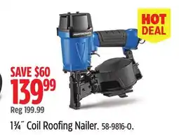Canadian Tire Mastercraft 1³⁄₄ Coil Roofing Nailer offer