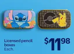 Walmart Licensed pencil boxes offer